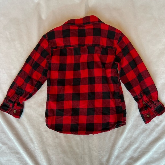 Carter’s Buffalo Plaid Christmas Holiday Flannel Shirt - Picture 3 of 5